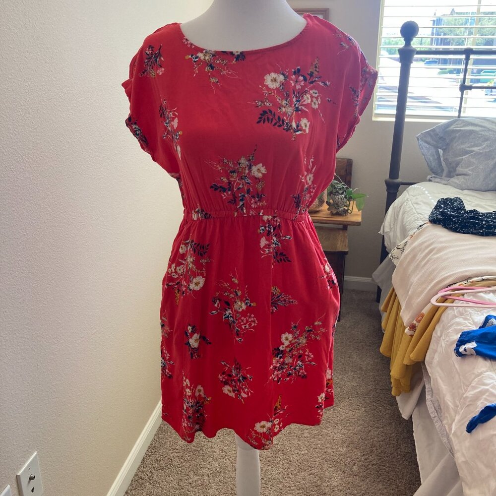 Red Flower Dress